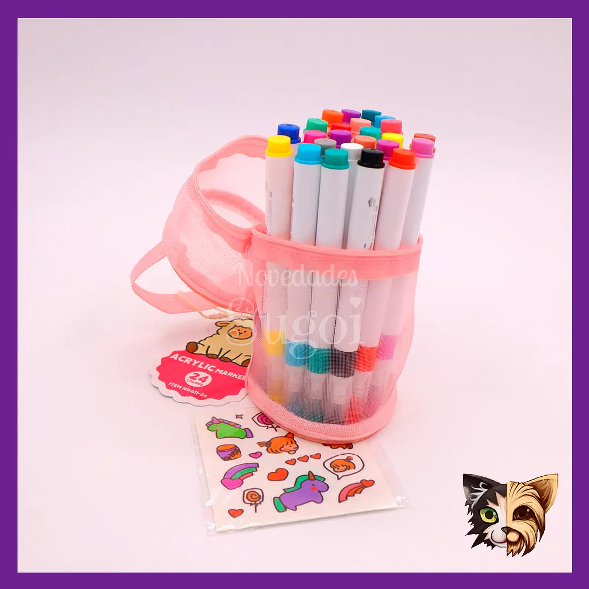 Set marcadores acrílicos 24 colores