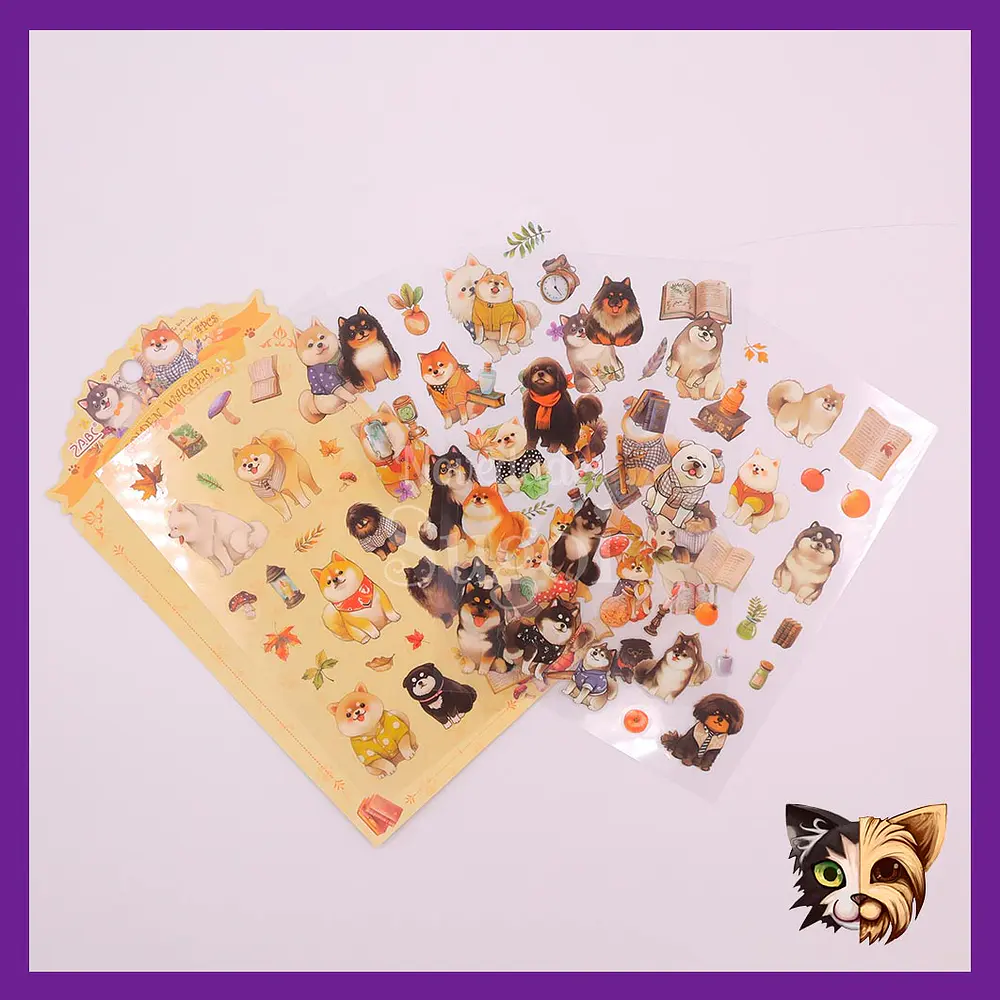 Golden wagger sticker 4pcs