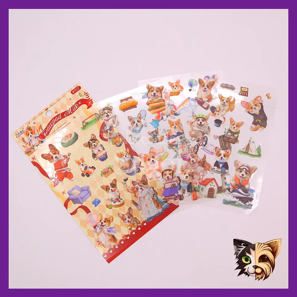 Pawpad milk 4 pcs sticker