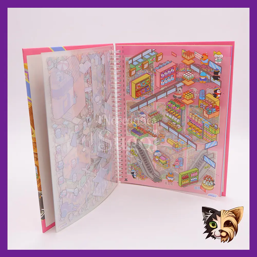 Libro de escena stickers grande