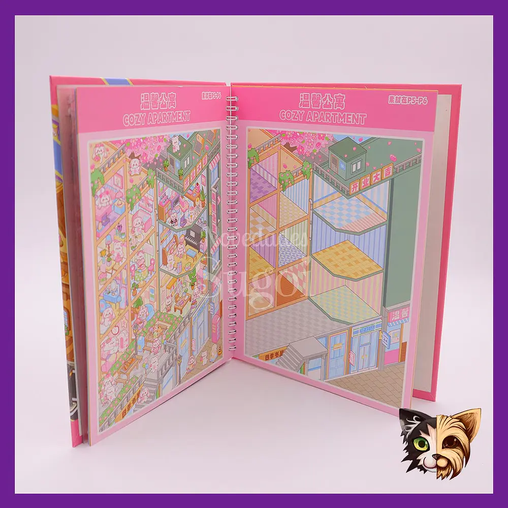 Libro de escena stickers grande