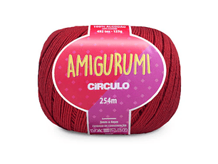 Amigurumi 3402 - Vermelho-Círculo