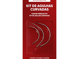 Kit de agulhas curvadas