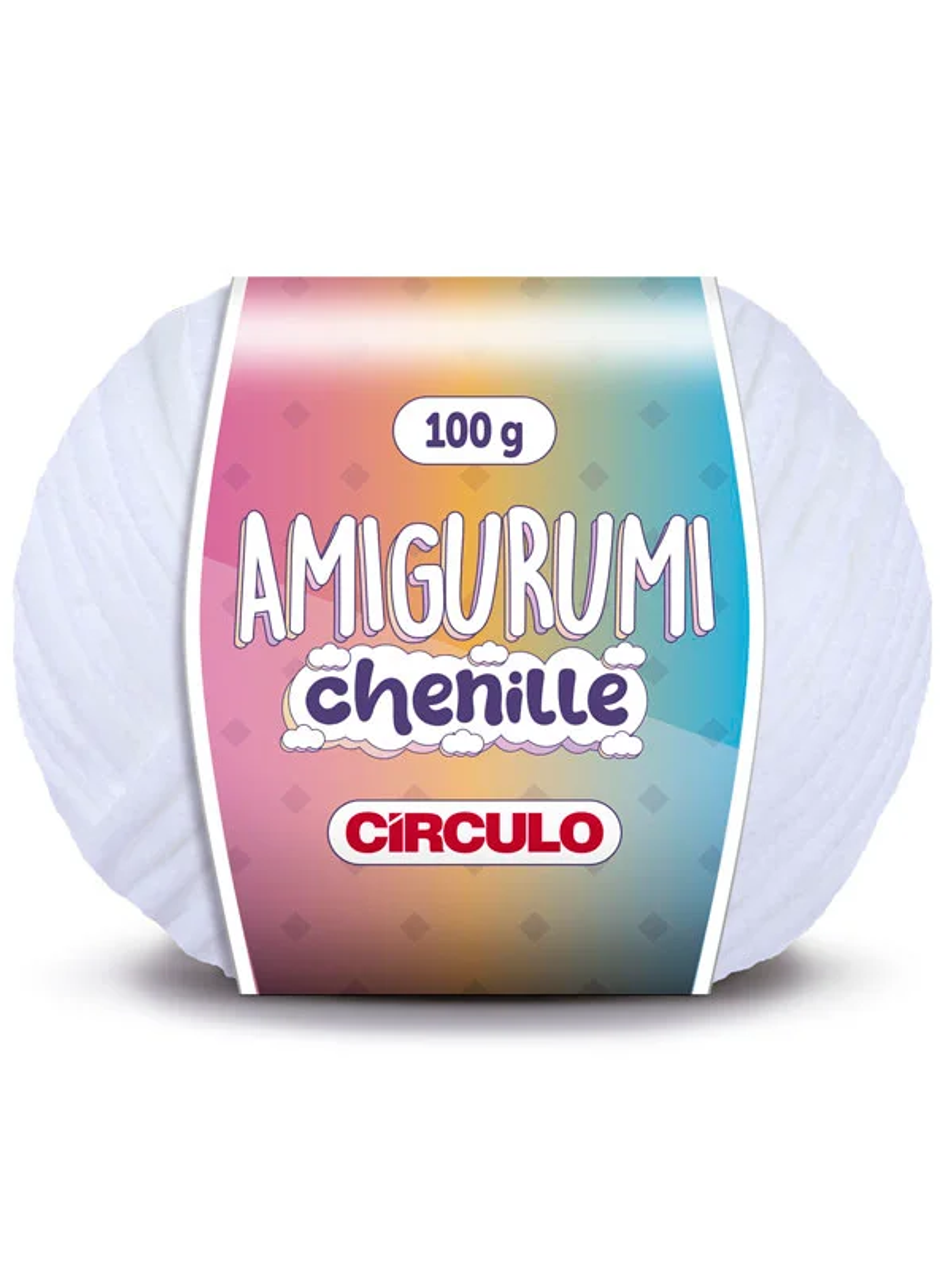 Amigurumi Chenille 8001 - Branco 1