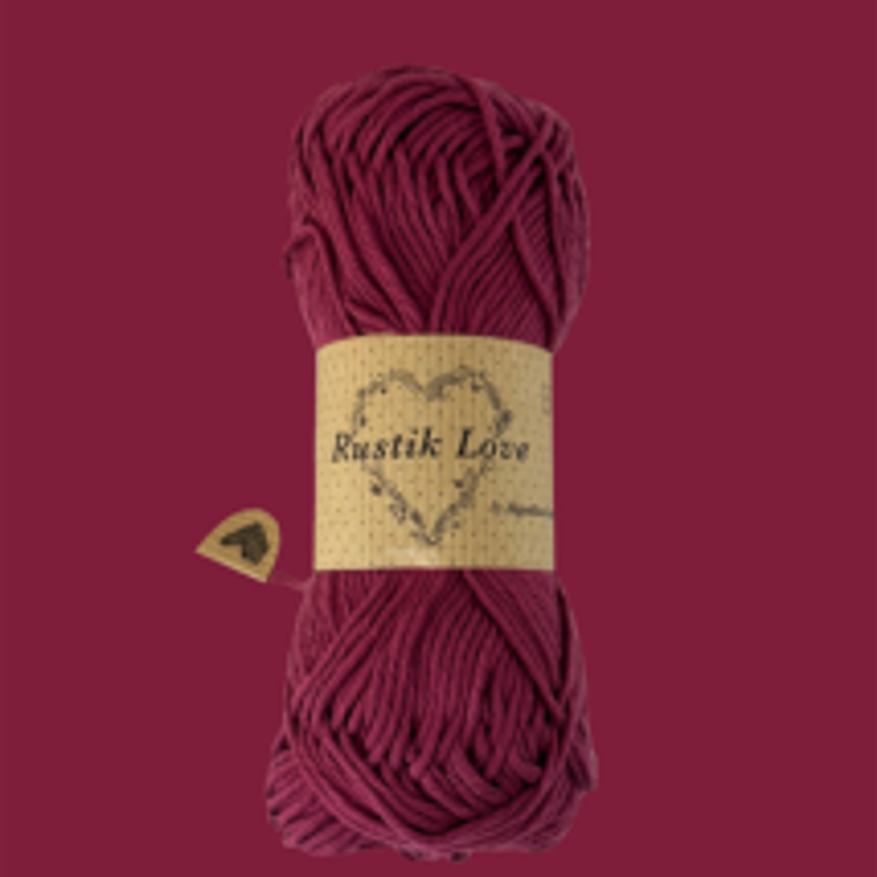 Rustik Love 8/8 - Cor 24 Red Plum 1