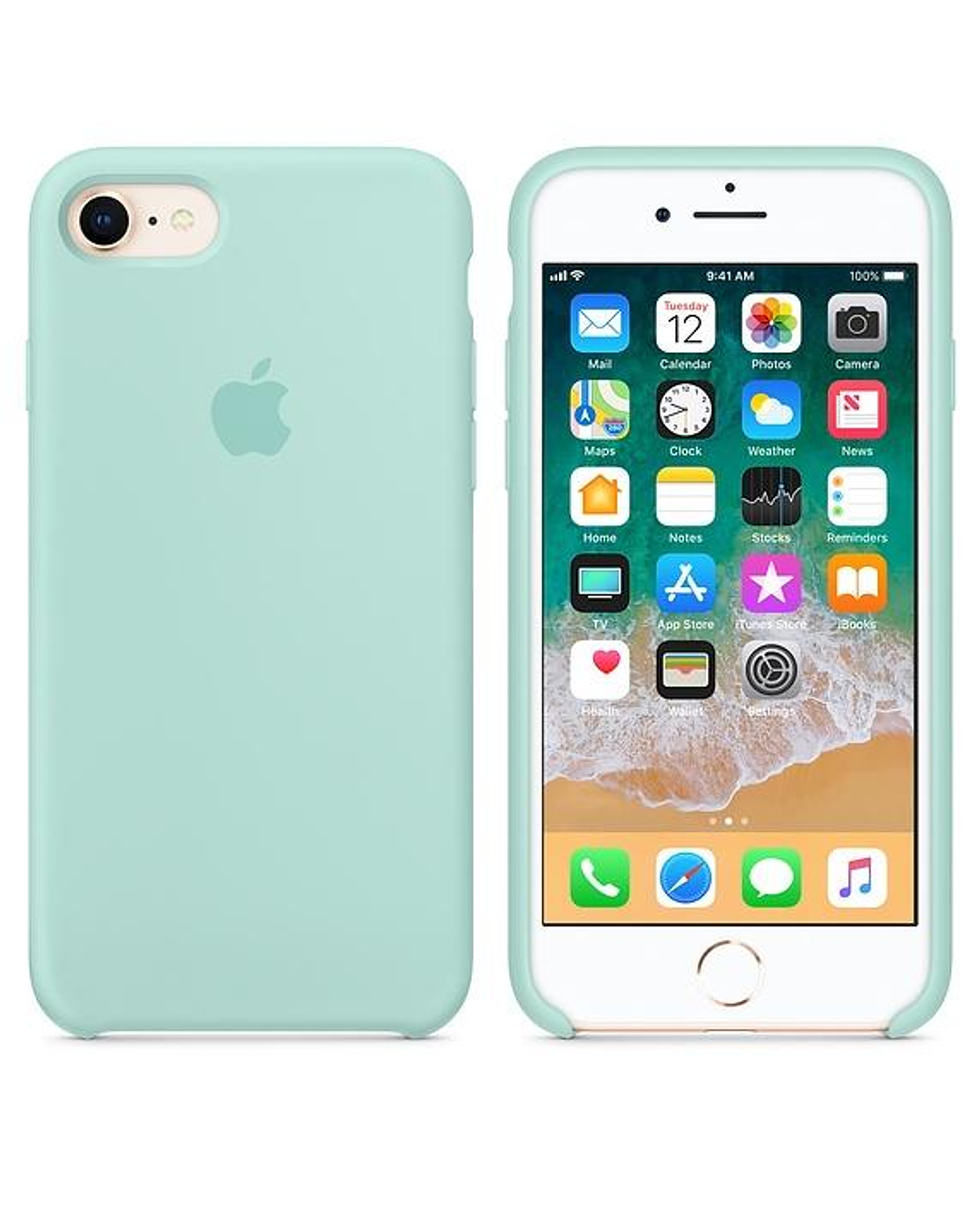 Carcasa para iPhone SE (2020), 7 y 8, color verde oliva oscuro