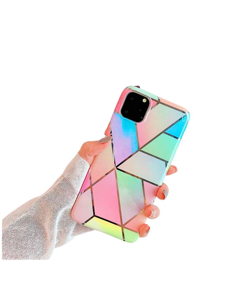 Carcasa compatible iphone  12 PRO MAX Mármol colorida