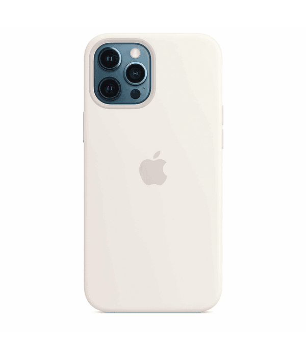 Funda Carcasa Silicona iPhone 12/12 PRO Magsafe Blanco