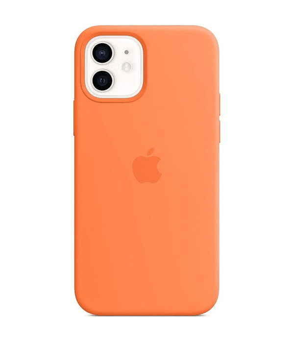 Funda Carcasa Silicona iPhone 12/12 PRO Magsafe Orange