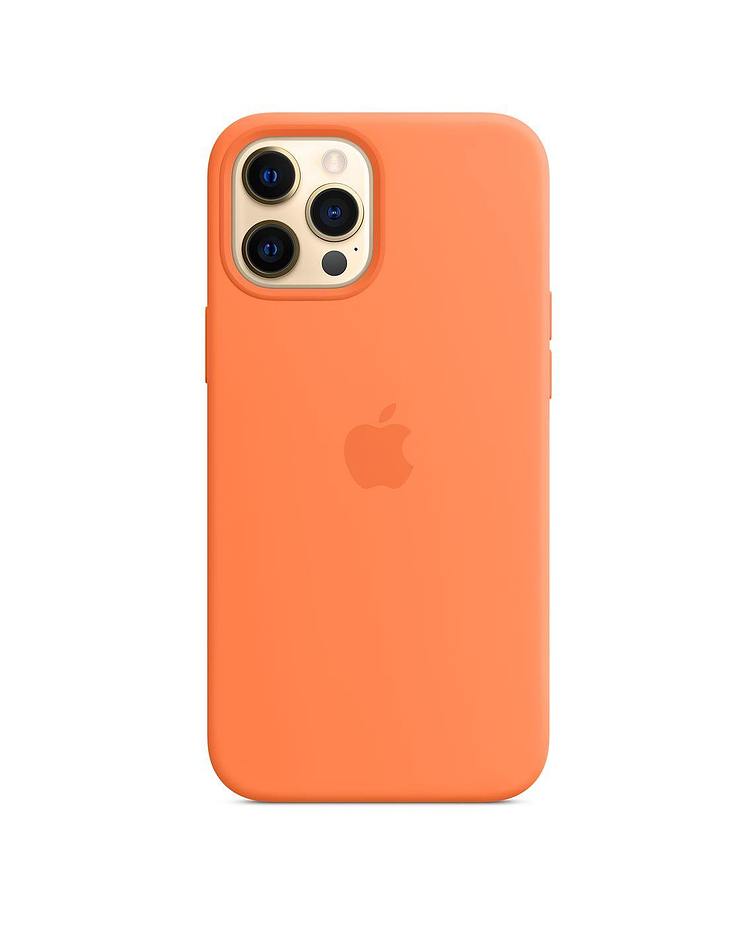 Funda Carcasa Silicona iPhone 12 PRO MAX Magsafe Orange