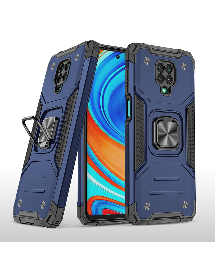 Carcasa Xiaomi RedMi Note 9 Pro / Note 9S Armor Anti Golpes anillo Colores