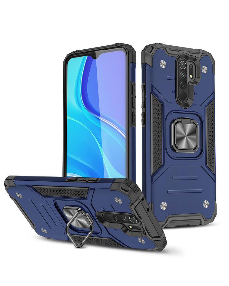 Carcasa Xiaomi RedMi 9 Prime Armor Anti Golpes anillo Colores