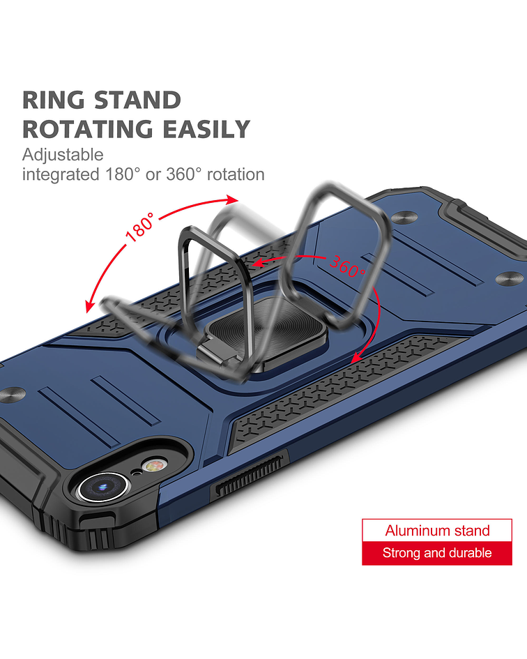 Carcasa iPhone XR Armor Anti Golpes anillo Colores