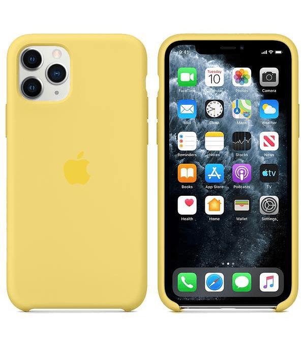 Carcasa silicona iPhone 11 Amarillo