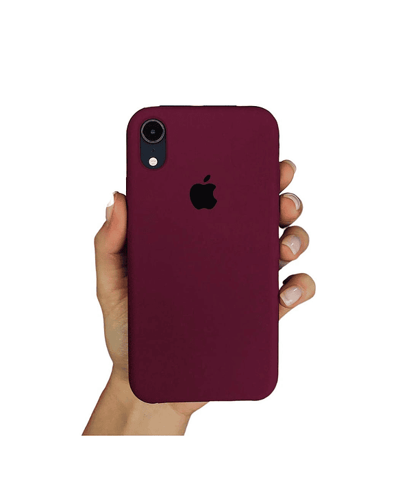 Carcasa silicona iPhone 11 Ciruela