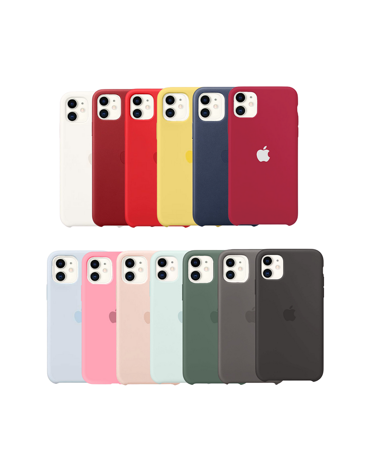 Carcasa Silicona iPhone 11 + Lámina pantalla Vidrio Templado