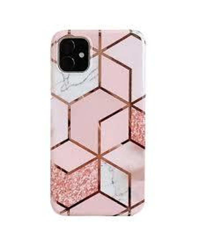 Carcasa compatible iphone  11 Mármol Rosada