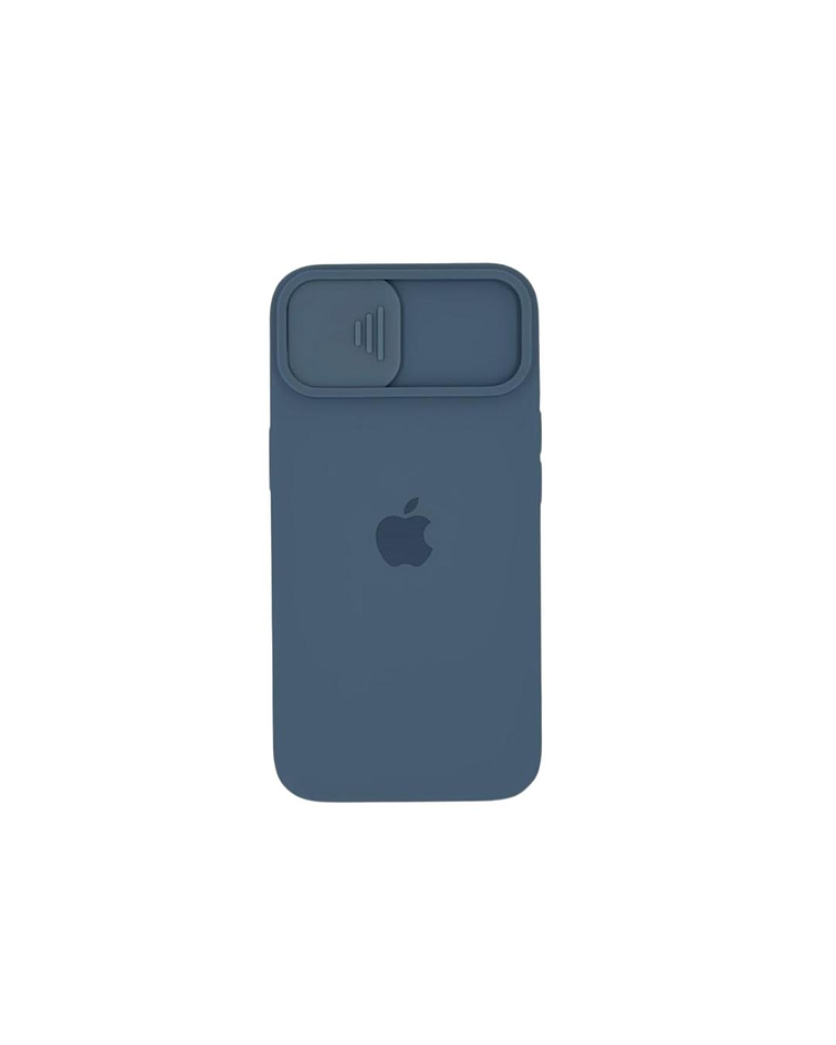 Carcasa Silicona Cubre Camara Compatible Con Iphone 13 colores 