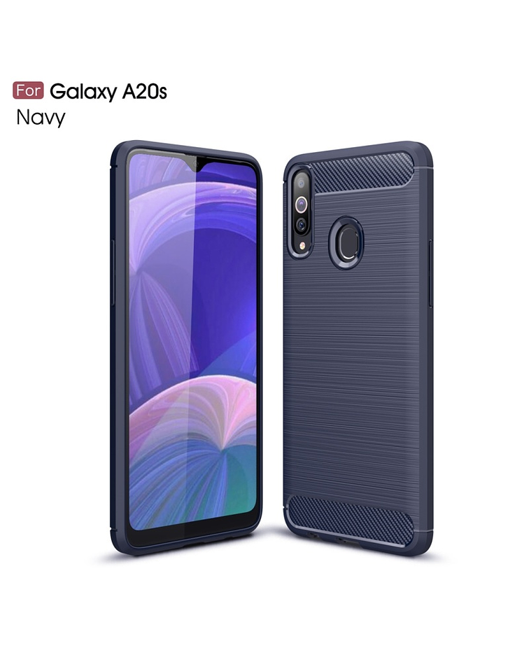 Samsung Galaxy A20s carcasa TPU azul