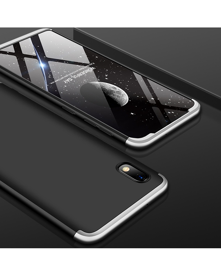 Samsung Galaxy A10 Carcasa Negro/plata