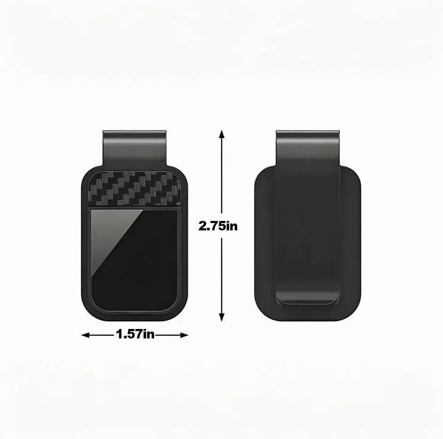 Porta Lentes para Parasol de Auto con clip - Organizador para Gafas y Tarjetas 1