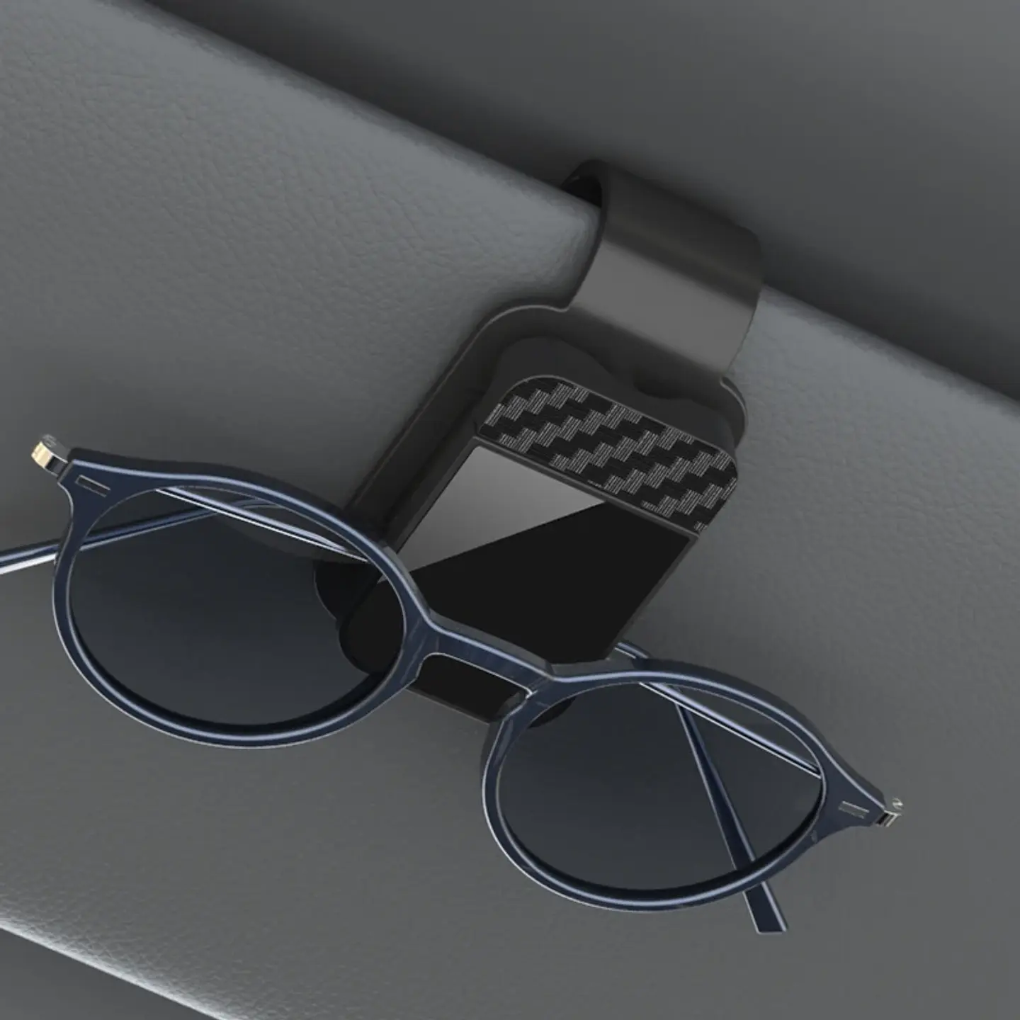 Porta Lentes para Parasol de Auto con clip - Organizador para Gafas y Tarjetas 2