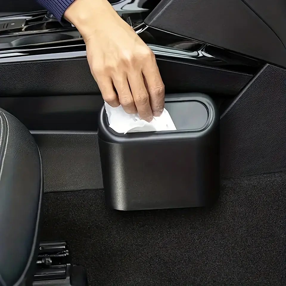 Basurero Compacto para Auto con Tapa – Práctico y Fácil de Limpiar 1