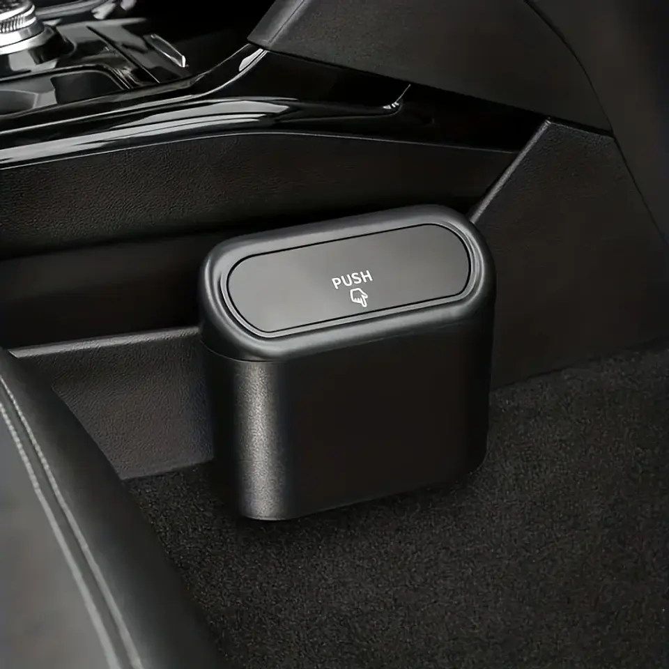 Basurero Compacto para Auto con Tapa – Práctico y Fácil de Limpiar 4