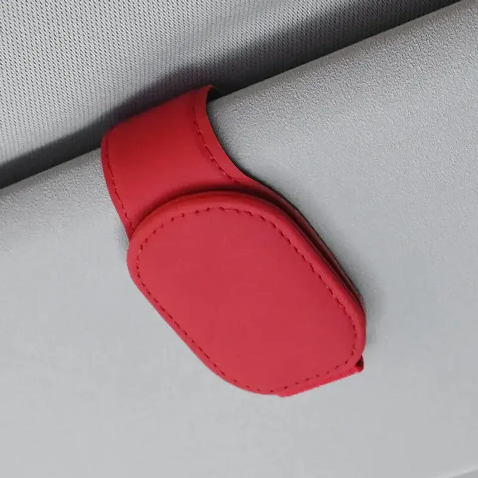 Porta Lentes Magnético para Parasol de Auto - Organizador Universal 8