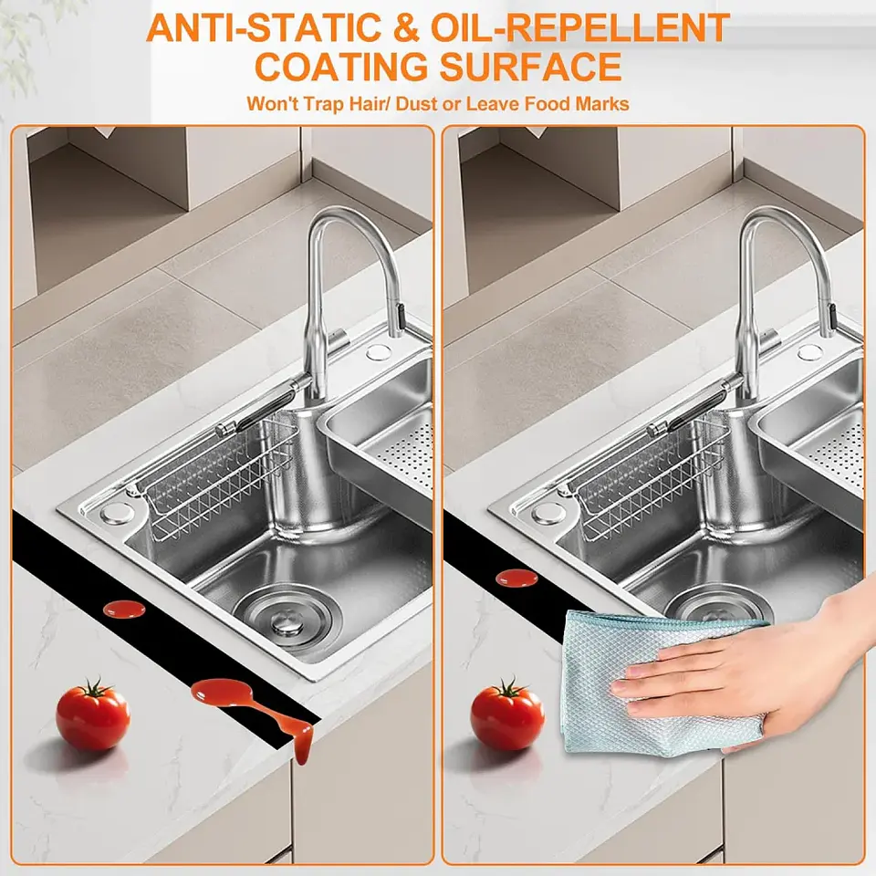Protector de silicona para espacios entre cocina y mesón 5