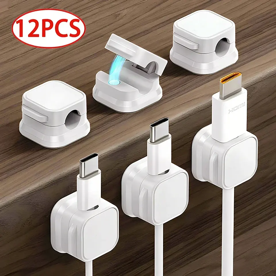 Organizador magnético adhesivo para cables 1
