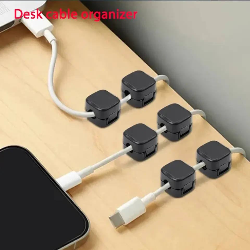 Organizador magnético adhesivo para cables 2