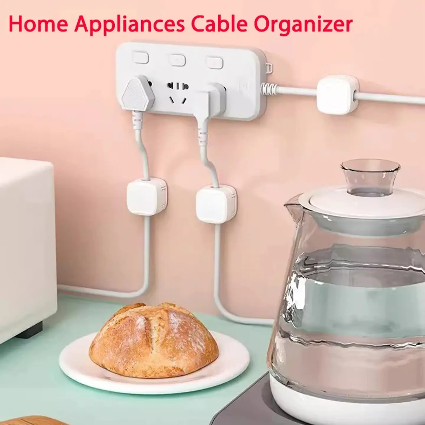 Organizador magnético adhesivo para cables 5