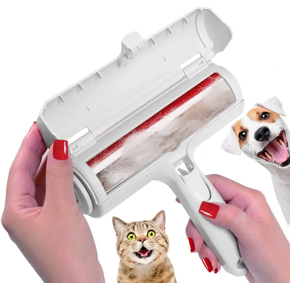 Rodillo Reutilizable Quitapelos de Mascotas con Base Autolimpiante 1