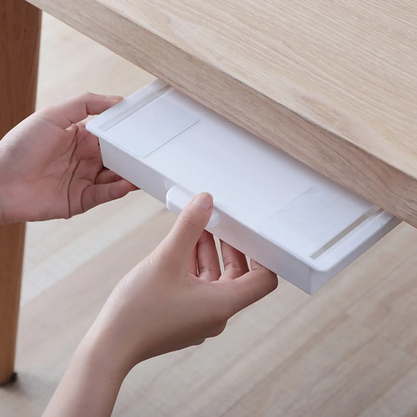 Cajón Organizador Adhesivo Bajo Escritorio - Sin Perforaciones 6