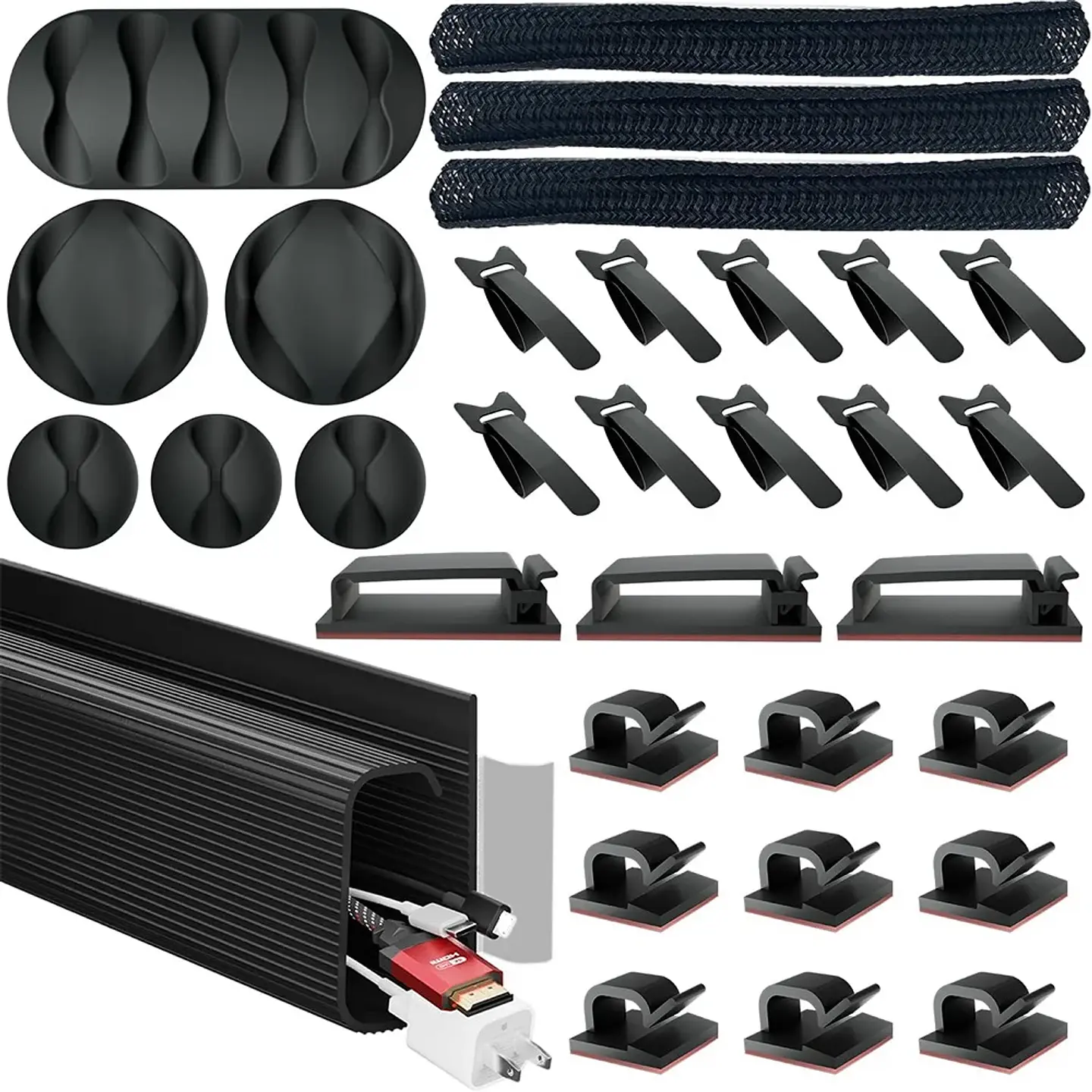 Kit Organizador de Cables para Escritorio - 32 Piezas 1
