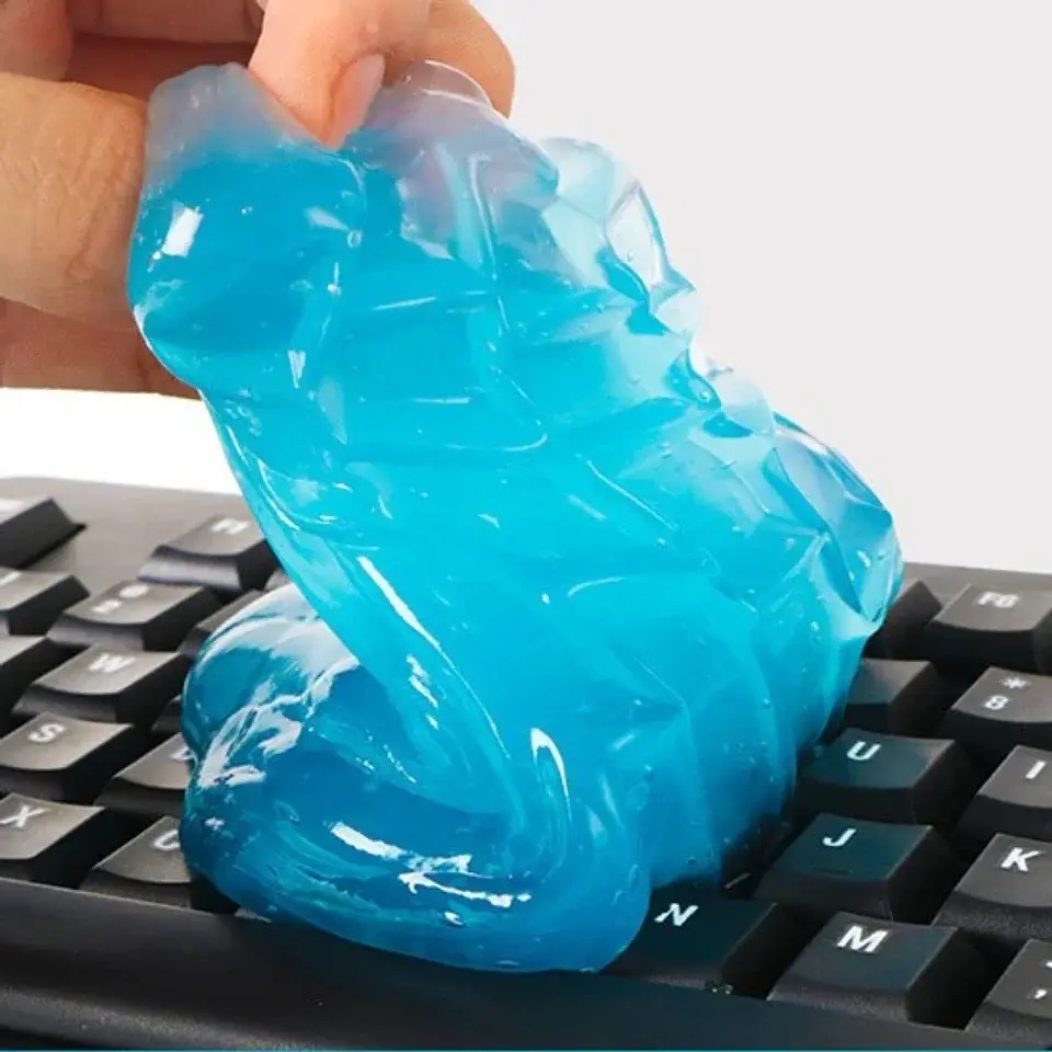 Gel limpiador atrapa polvo para auto y teclados 2