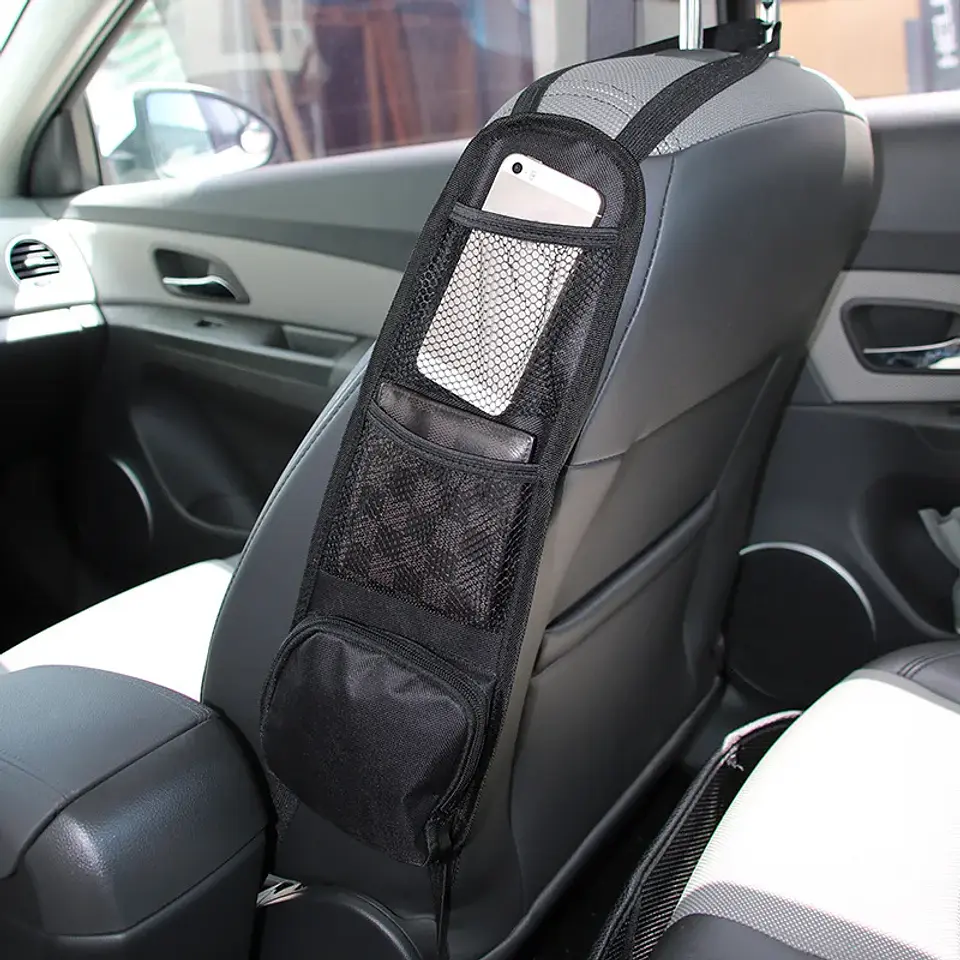 Organizador para Respaldo de Asiento de Auto con Bolsillos y Soporte para Tablet 3