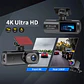 Cámara Dash Cam 4K Wifi para Auto con Cámara Trasera, Visión Nocturna y Monitor de Estacionamiento. - Miniatura 3