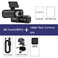 Cámara Dash Cam 4K Wifi para Auto con Cámara Trasera, Visión Nocturna y Monitor de Estacionamiento. - Miniatura 8