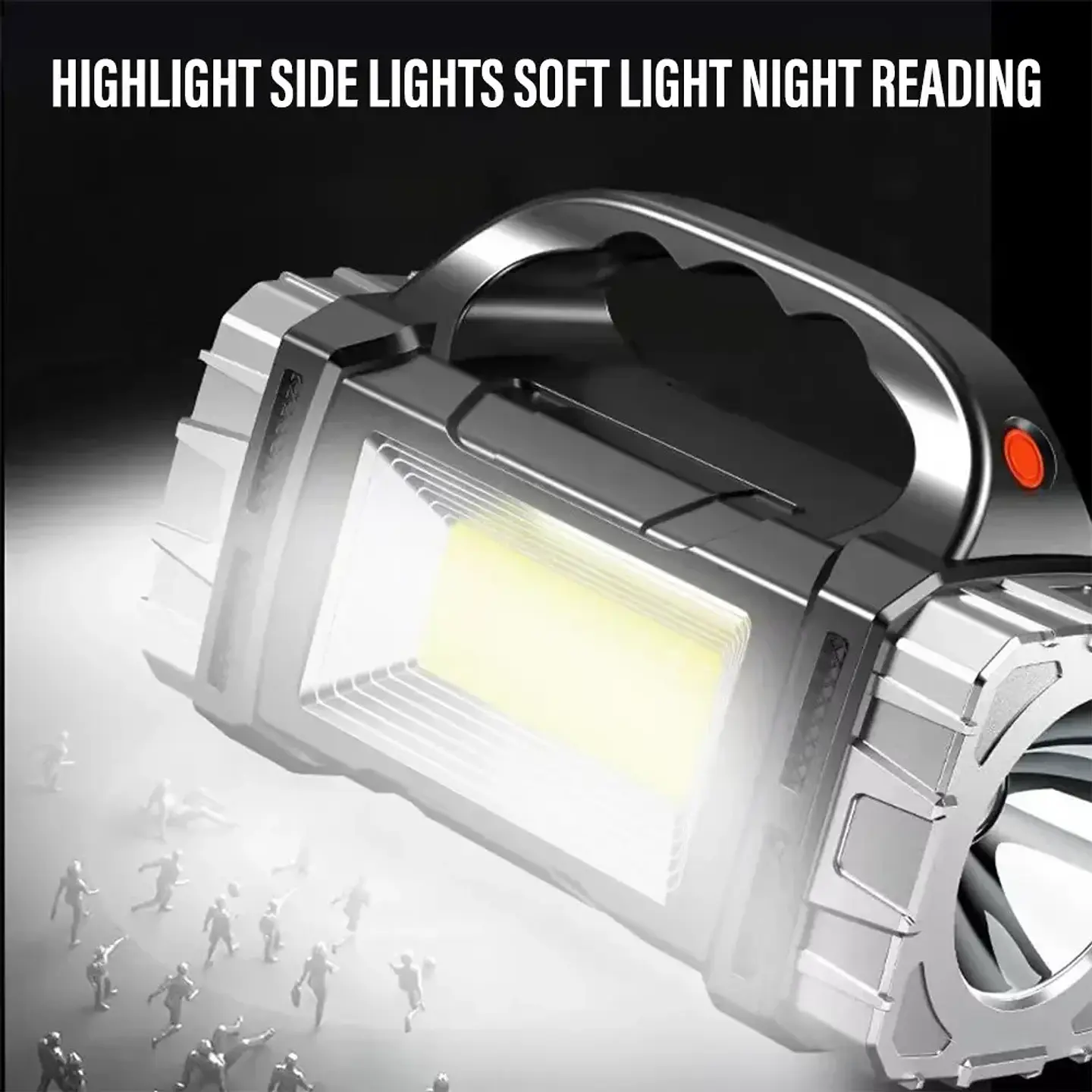 Linterna LED Solar Recargable Multifuncional para Camping con Power Bank 3