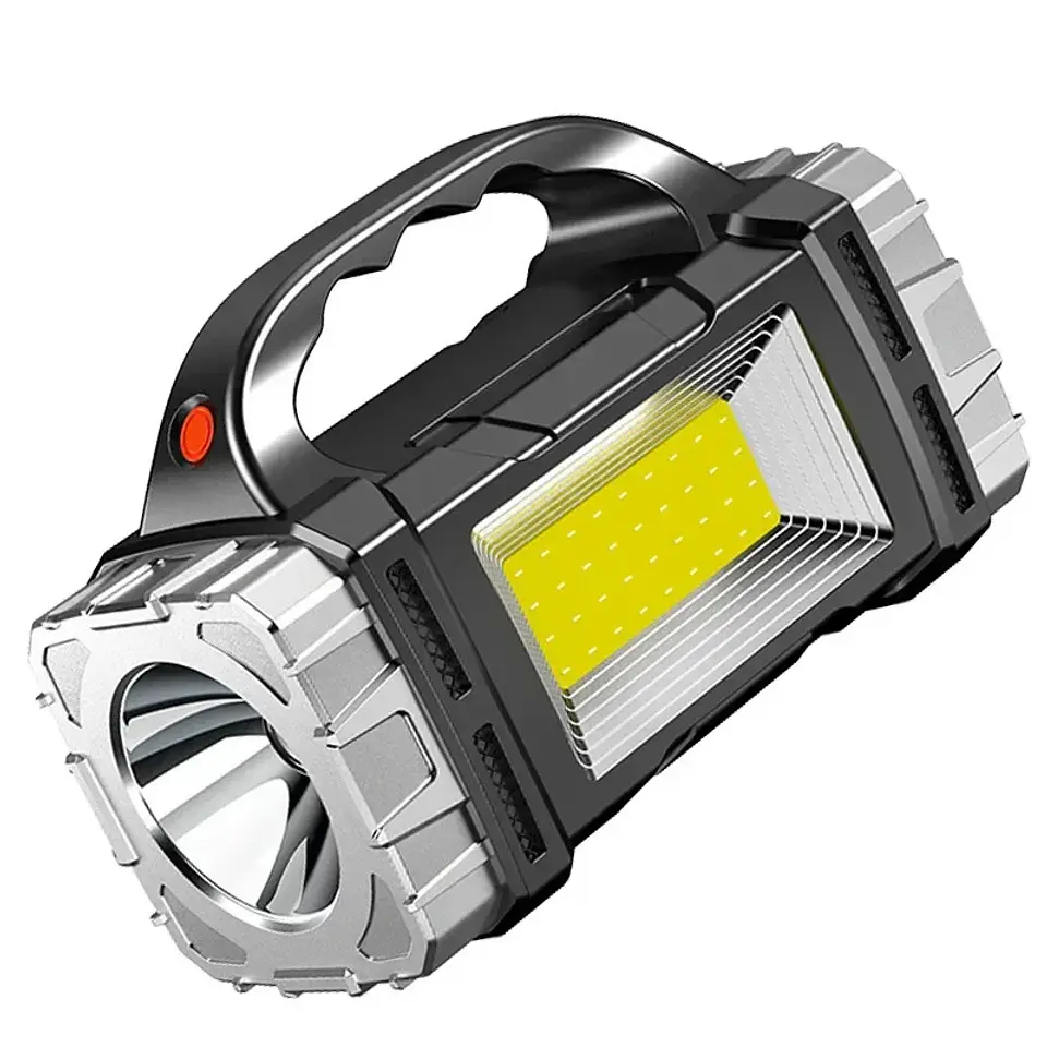 Linterna LED Solar Recargable Multifuncional para Camping con Power Bank 16