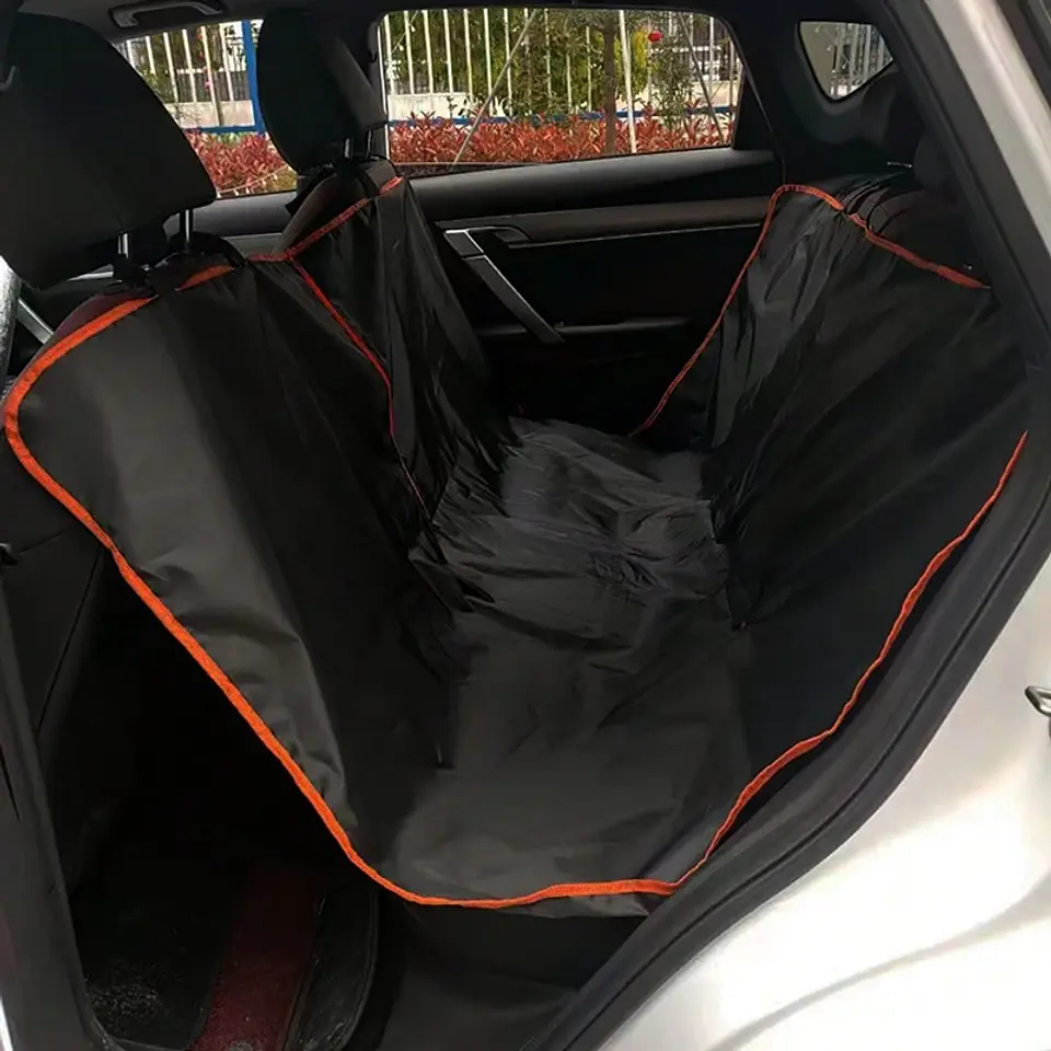 Funda Protectora Impermeable para Asientos Traseros de Auto para Perros, Gatos y Mascotas de Razas Pequeñas. 1