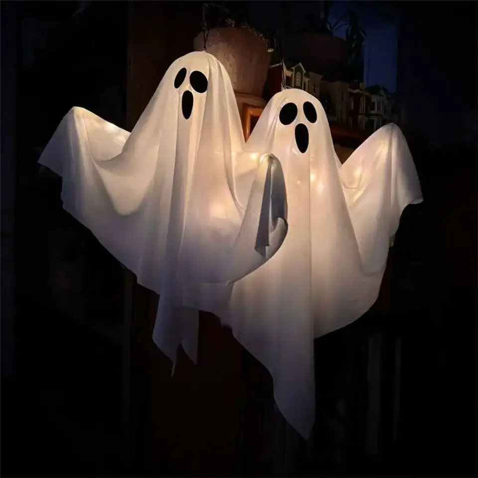 Fantasma LED Colgante Luminoso para Halloween – 30 cm 1