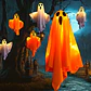 Fantasma LED Colgante Luminoso para Halloween – 30 cm - Miniatura 4