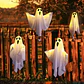 Fantasma LED Colgante Luminoso para Halloween – 30 cm - Miniatura 5