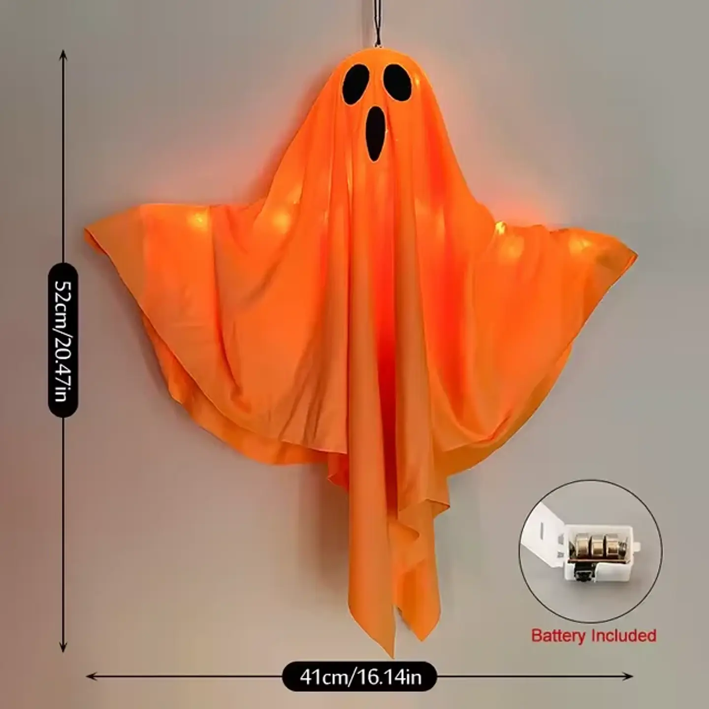 Fantasma LED Colgante Luminoso para Halloween – 30 cm 7