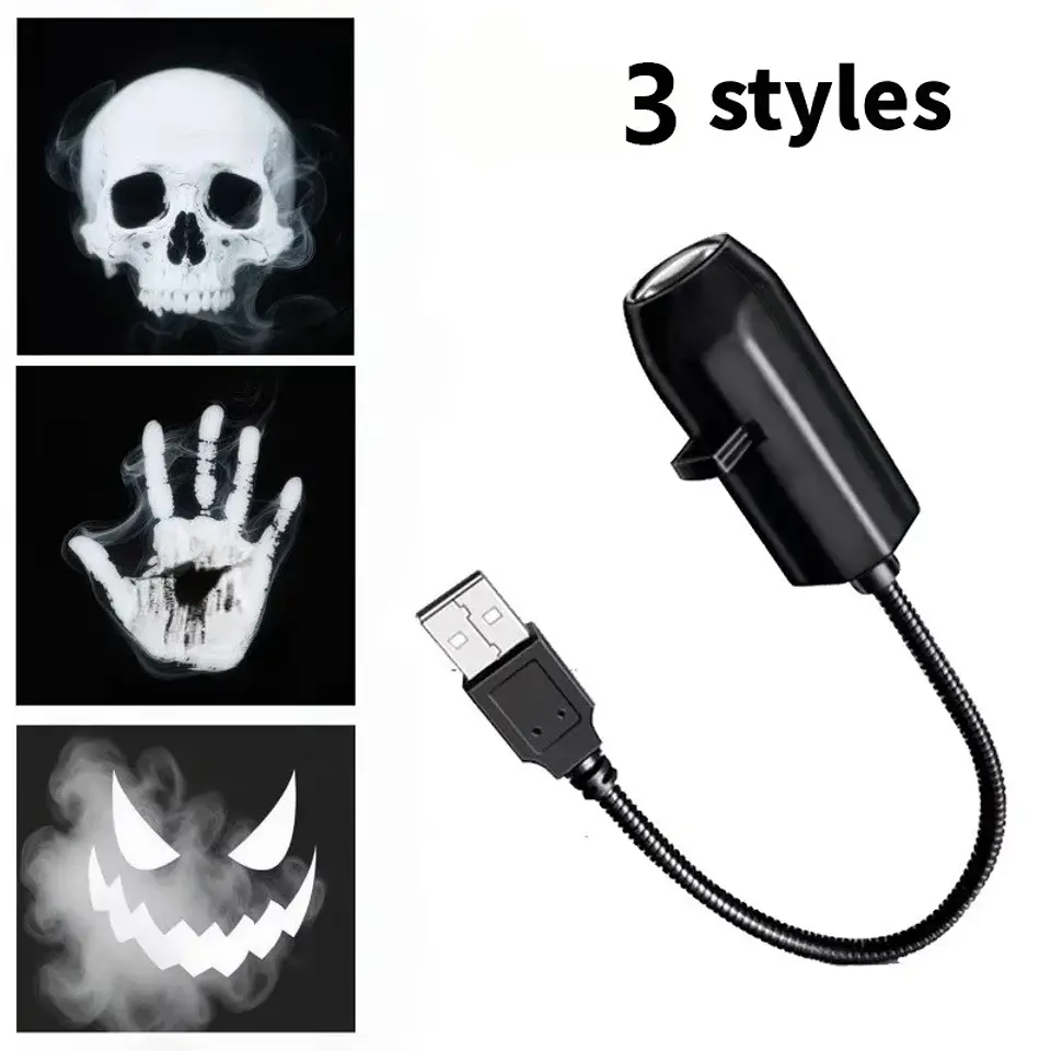 Proyector LED Halloween USB con Diseños para Pared y Techo 9