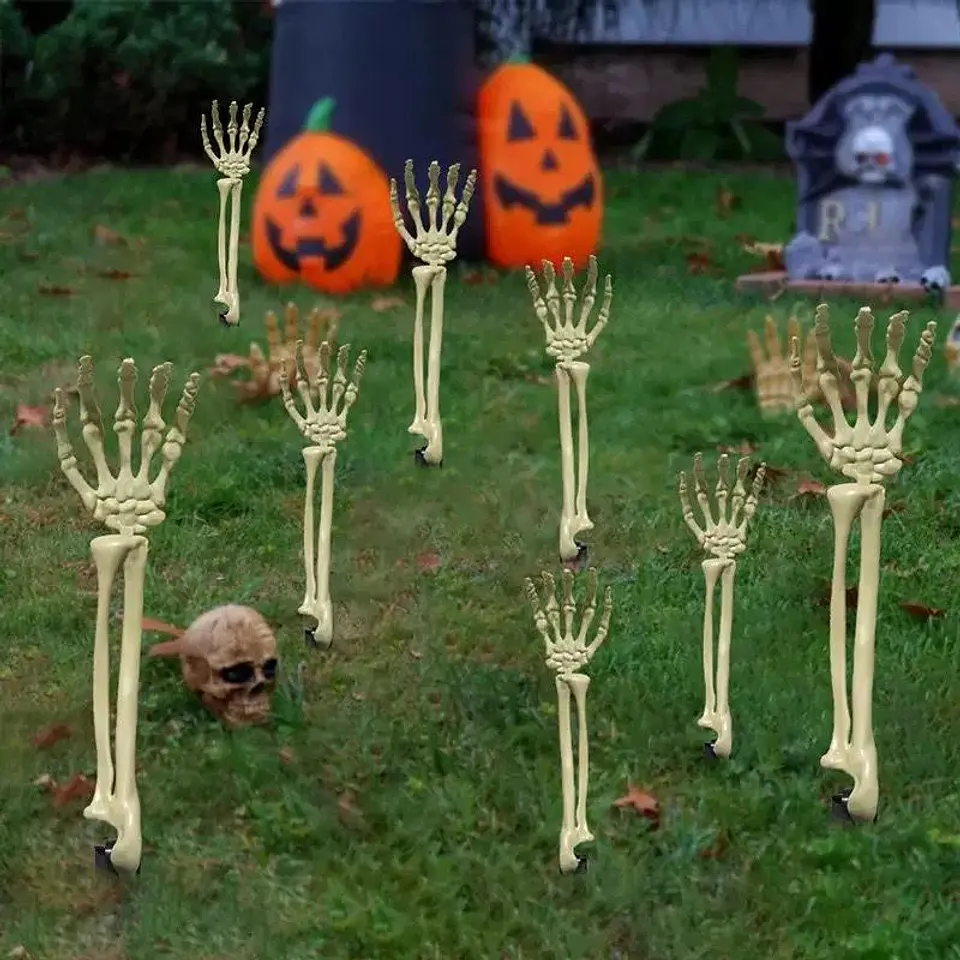 Brazos de Esqueleto para Jardín Halloween – Estacas Decorativas 2