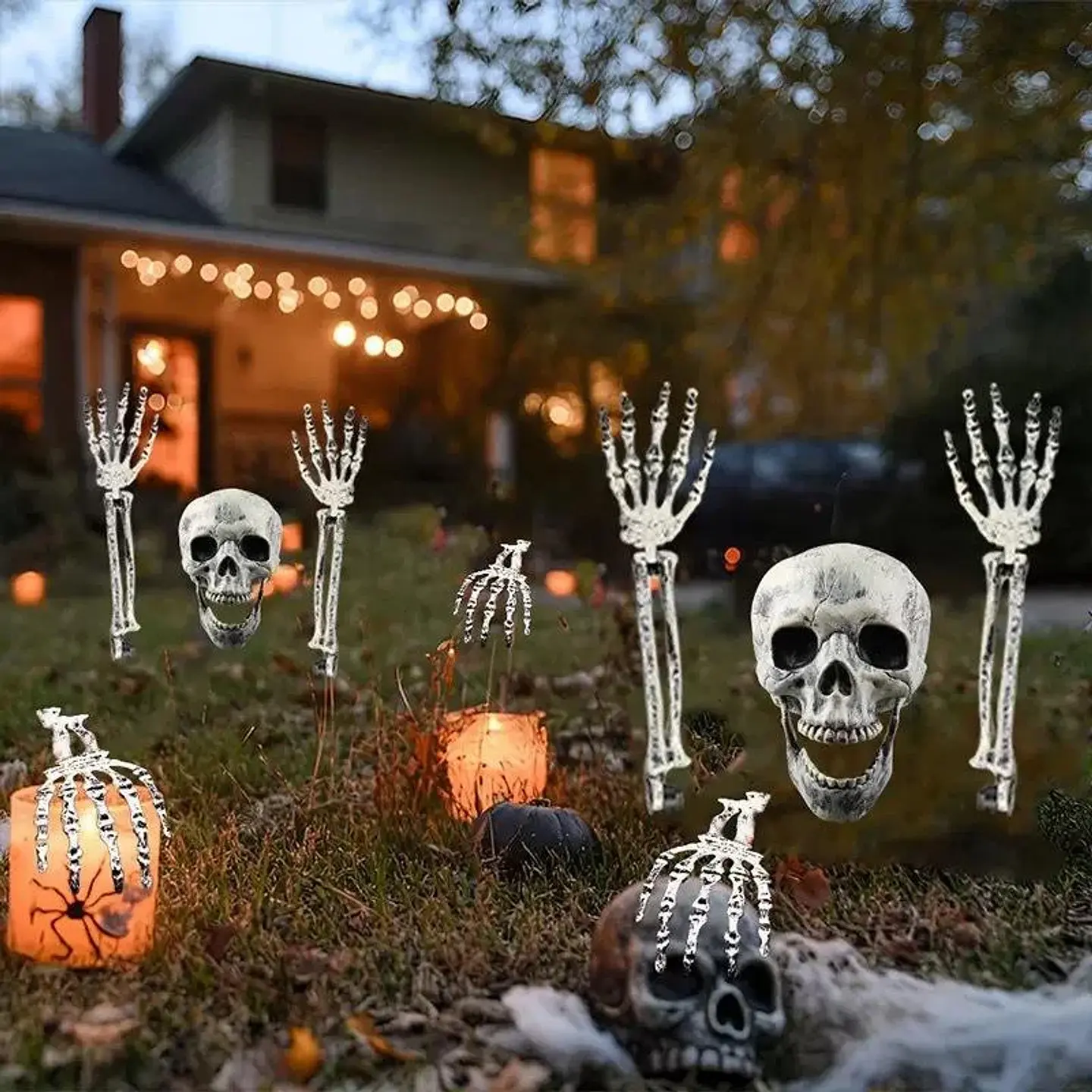 Brazos de Esqueleto para Jardín Halloween – Estacas Decorativas 3